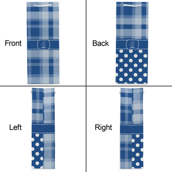 Plaid Wine Gift Bag - Gloss - Approval