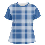 Plaid Women's Crew T-Shirt - Small