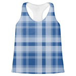 Plaid Womens Racerback Tank Top - 2X Large