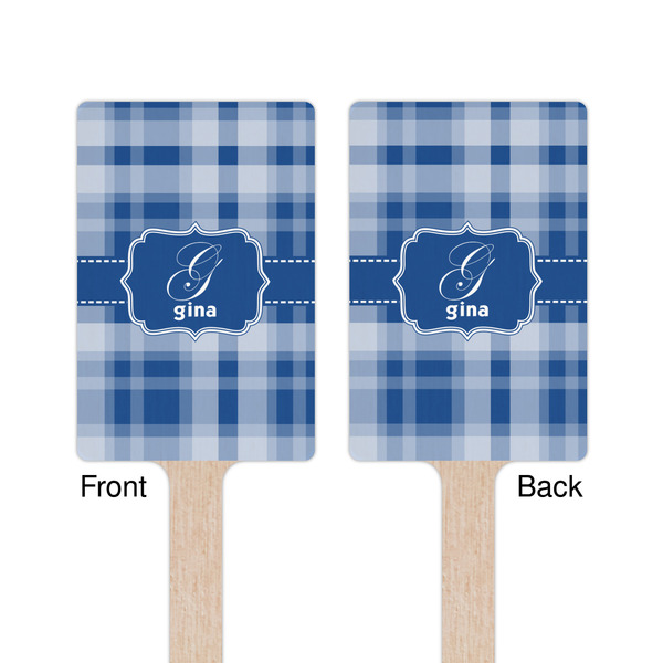 Plaid Wooden 6.25" Stir Stick - Rectangular - Double Sided - Front & Back