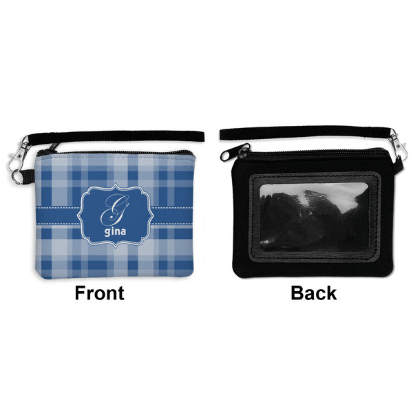 Plaid Wristlet ID Cases - Front & Back