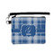 Plaid Wristlet ID Case w/ Name and Initial