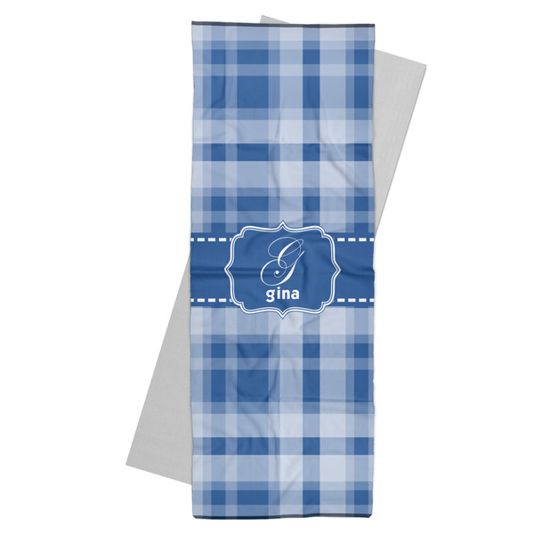 Custom Plaid Yoga Mat Towel (Personalized)