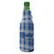 Plaid Zipper Bottle Cooler - ANGLE (bottle)