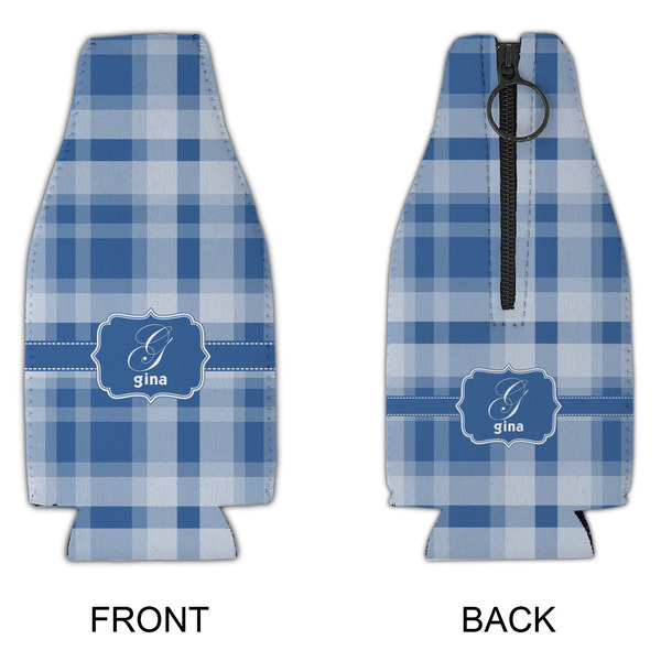 Plaid Zipper Bottle Cooler - APPROVAL