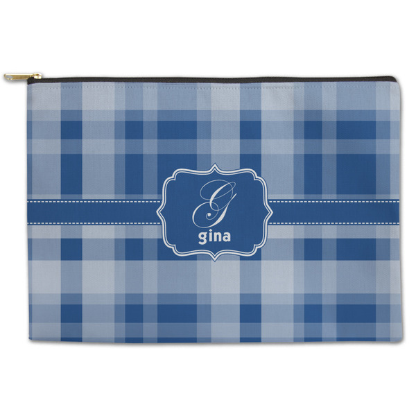 Custom Plaid Zipper Pouch (Personalized)