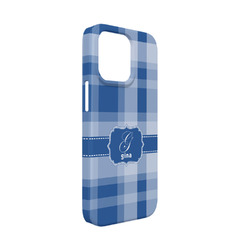 Plaid iPhone Case - Plastic - iPhone 13 Mini (Personalized)