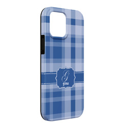 Plaid iPhone Case - Rubber Lined - iPhone 13 Pro Max (Personalized)