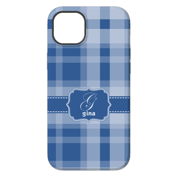 Plaid iPhone 14 Plus Tough Case - Back