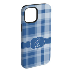 Plaid iPhone Case - Rubber Lined - iPhone 15 Plus (Personalized)