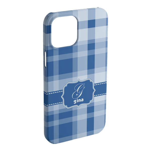 Custom Plaid iPhone Case - Plastic (Personalized)