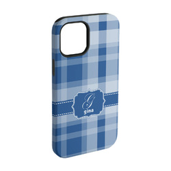 Plaid iPhone Case - Rubber Lined - iPhone 15 Pro (Personalized)