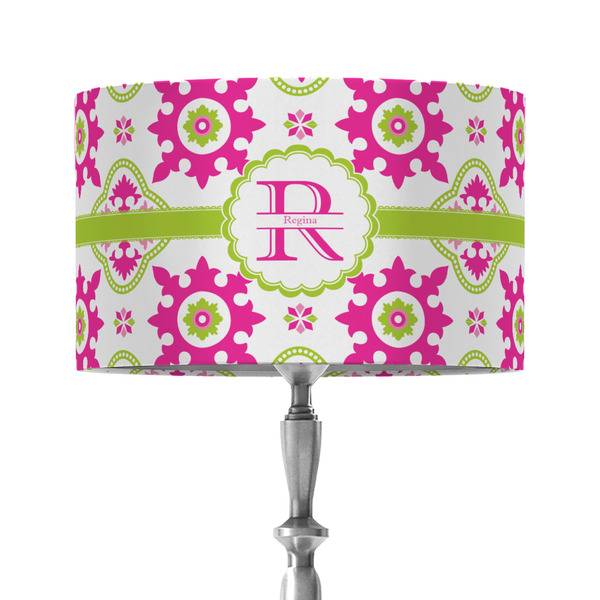 Custom Suzani Floral 12" Drum Lamp Shade - Fabric (Personalized)