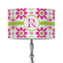 Suzani Floral 12" Drum Lamp Shade - Poly-film (Personalized)