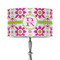 Suzani Floral 12" Drum Lampshade - ON STAND (Poly Film)