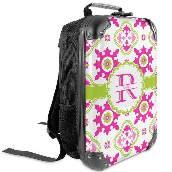Custom Suzani Floral Kids Hard Shell Backpack (Personalized)