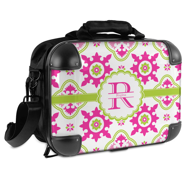Custom Suzani Floral Hard Shell Briefcase (Personalized)