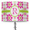 Suzani Floral 16" Drum Lampshade - ON STAND (Poly Film)