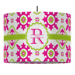 Suzani Floral Drum Pendant Lamp (Personalized)