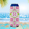 Suzani Floral 16oz Can Sleeve - LIFESTYLE