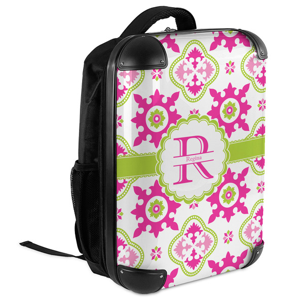 Suzani Floral 18" Hard Shell Backpacks - ANGLED VIEW