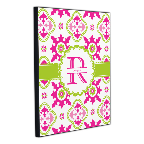 Suzani Floral 20x24 Wood Print - Angle View