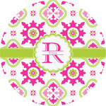 Suzani Floral Multipurpose Round Labels - Custom Sized (Personalized)