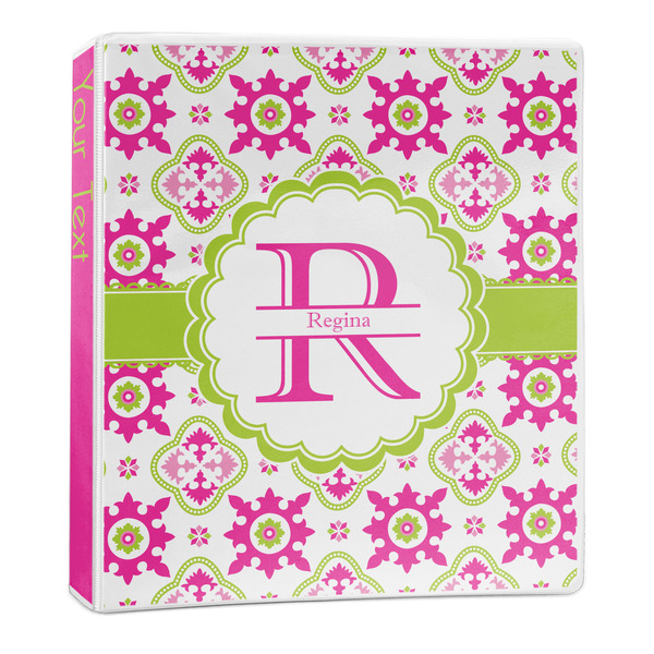 Custom Suzani Floral 3-Ring Binder - 1 inch (Personalized)
