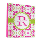 Suzani Floral 3 Ring Binder - Full Wrap - 1" (Personalized)