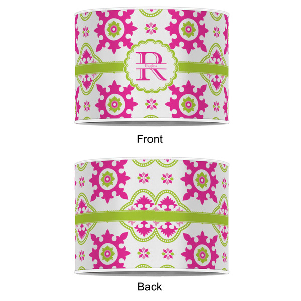 Suzani Floral 8" Drum Lampshade - APPROVAL (Poly Film)