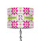 Suzani Floral 8" Drum Lampshade - ON STAND (Fabric)