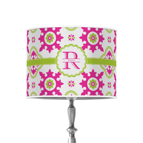 Custom Suzani Floral 8" Drum Lamp Shade - Poly-film (Personalized)