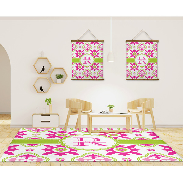 Suzani Floral 8'x10' Indoor Area Rugs - IN CONTEXT