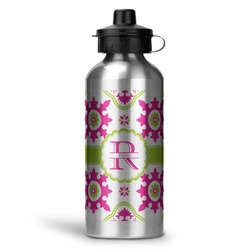 Suzani Floral Water Bottles - 20 oz - Aluminum (Personalized)