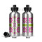 Suzani Floral Aluminum Water Bottle - Front and Back