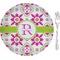 Suzani Floral 8" Glass Appetizer / Dessert Plates - Single or Set (Personalized)