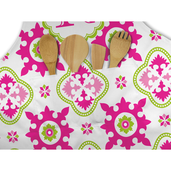 Suzani Floral Apron - Pocket Detail with Props