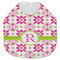 Suzani Floral Jersey Knit Baby Bib w/ Name and Initial
