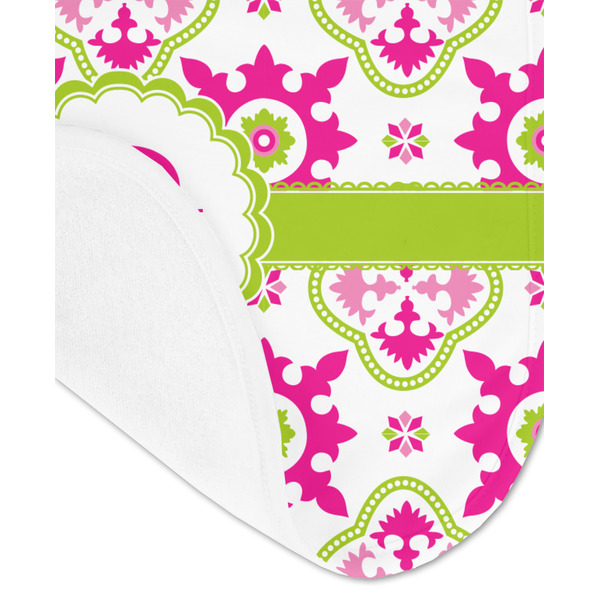 Suzani Floral Baby Bib - AFT detail