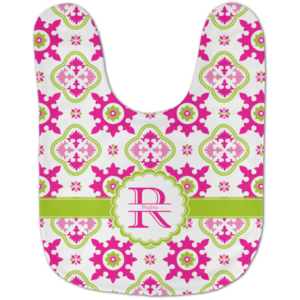 Suzani Floral Baby Bib - AFT flat