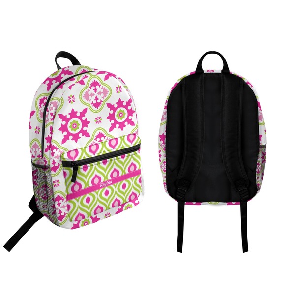 Suzani Floral Backpack front and back - Apvl