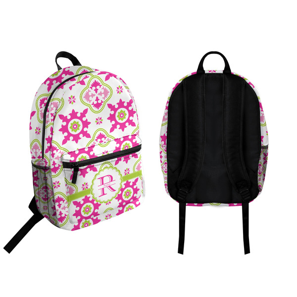 Suzani Floral Backpack front and back - Apvl