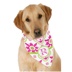 Suzani Floral Dog Bandana Scarf w/ Name and Initial