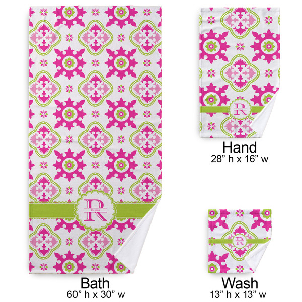 Suzani Floral Bath Towel Sets - 3-piece - Approval