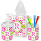 Suzani Floral Acrylic Bathroom Accessories Set w/ Name and Initial