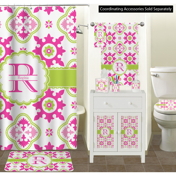 Suzani Floral Bathroom Scene