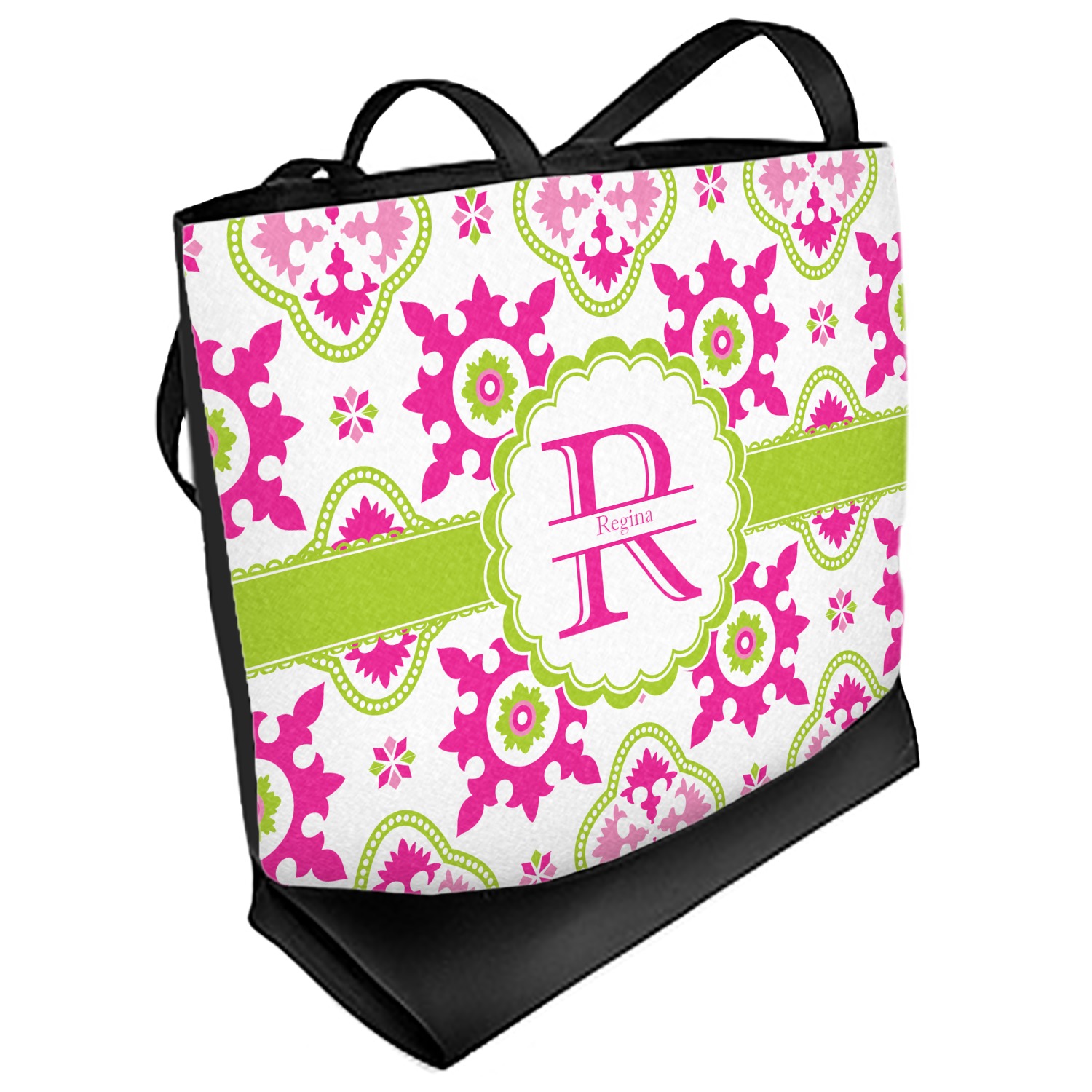 Suzani Floral Beach Tote Bag (Personalized) - YouCustomizeIt