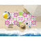 Suzani Floral Beach Towel Lifestyle