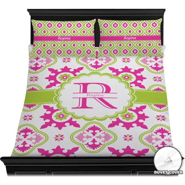 Suzani Floral Bedding Set (Queen) - Duvet