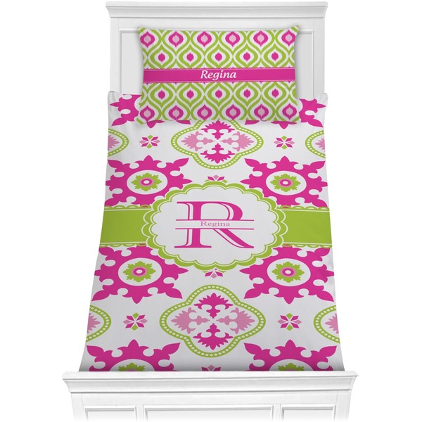 Custom Suzani Floral Comforter Set - Twin (Personalized)